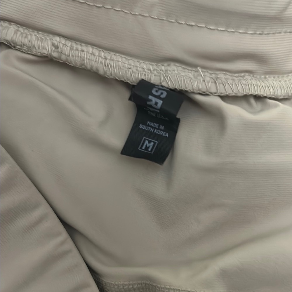 ASRV Tan Athletic Shorts with Elastic Waistband - Picture 2 of 3